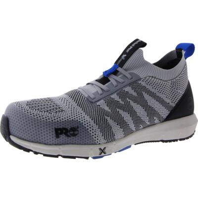 Мужская рабочая и защитная обувь Timberland из трикотажа Radius Knit серого цвета 10 Medium (D) BHFO 8010
