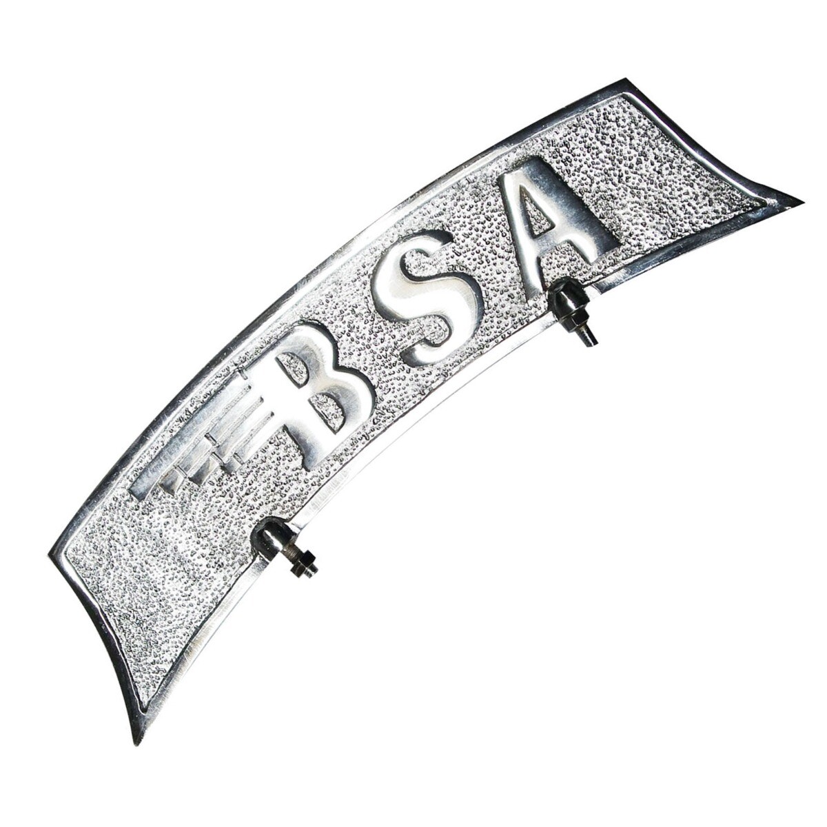 Front Mudguard Chrome Number Plate BSA Embossed 