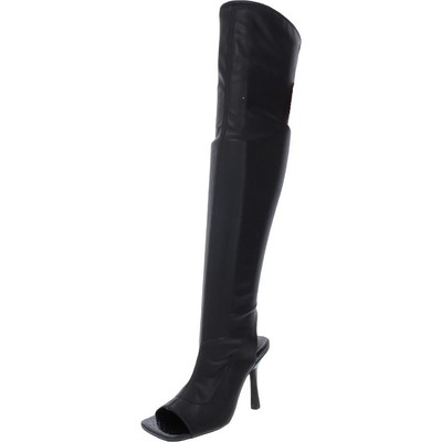 

Женские высокие сапоги выше колена Steve Madden Jordyn из искусственной кожи BHFO 2486, Black paris, Jordyn