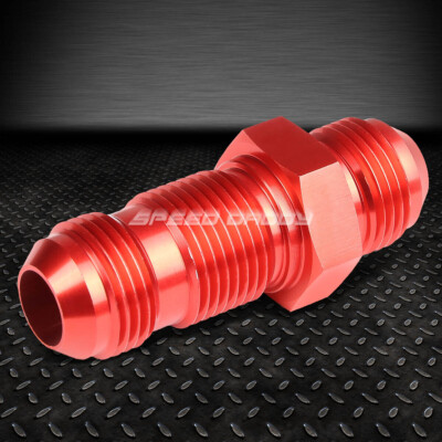 10AN AN-10 С НАРУЖНОЙ РЕЗЬБОЙ 7/8, ПРЯМАЯ ПЕРЕГОРОДКА, РАСШИРЯЮЩИЙСЯ ФИТИНГ ИЗ КРАСНОГО АЛЮМИНИЯ С ОТДЕЛКОЙ