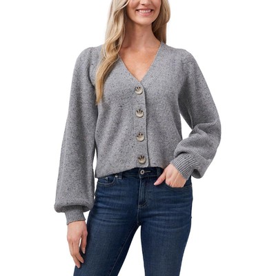 

CeCe женский многослойный кардиган с длинными рукавами, свитер BHFO 3216, Silver heather grey