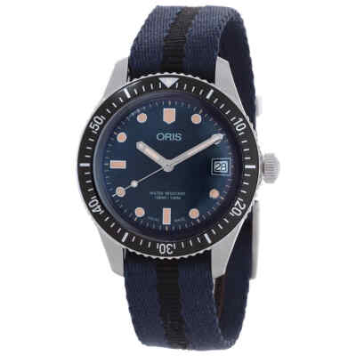 Oris Divers Sixty Five Automatic Blue Dial Mens Watch 01 733 7747 4055-07 5 17