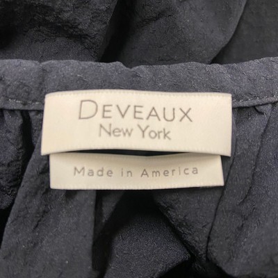 Pre-owned Deveaux Madelyn Cutout Cotton-seersucker Midi Dress Women's Size 4 In Blue