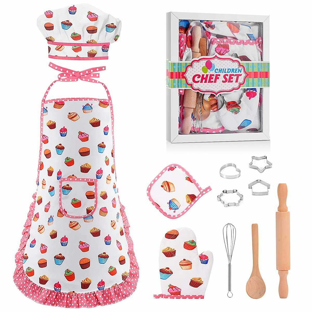 Christmas Gifts for 26 Year Old Kids Apron for Girls Toddler White Top Quality