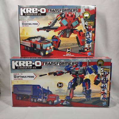 KRE-O Transformers Optimus Prime 30689+Sentinel Prime 30687 Sets Lot Sealed NEW
