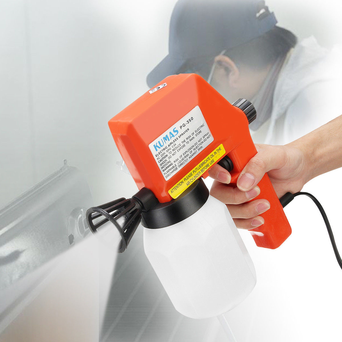 Electric Airless Paint Spray Gun Garden House Fence Sprayer Painting