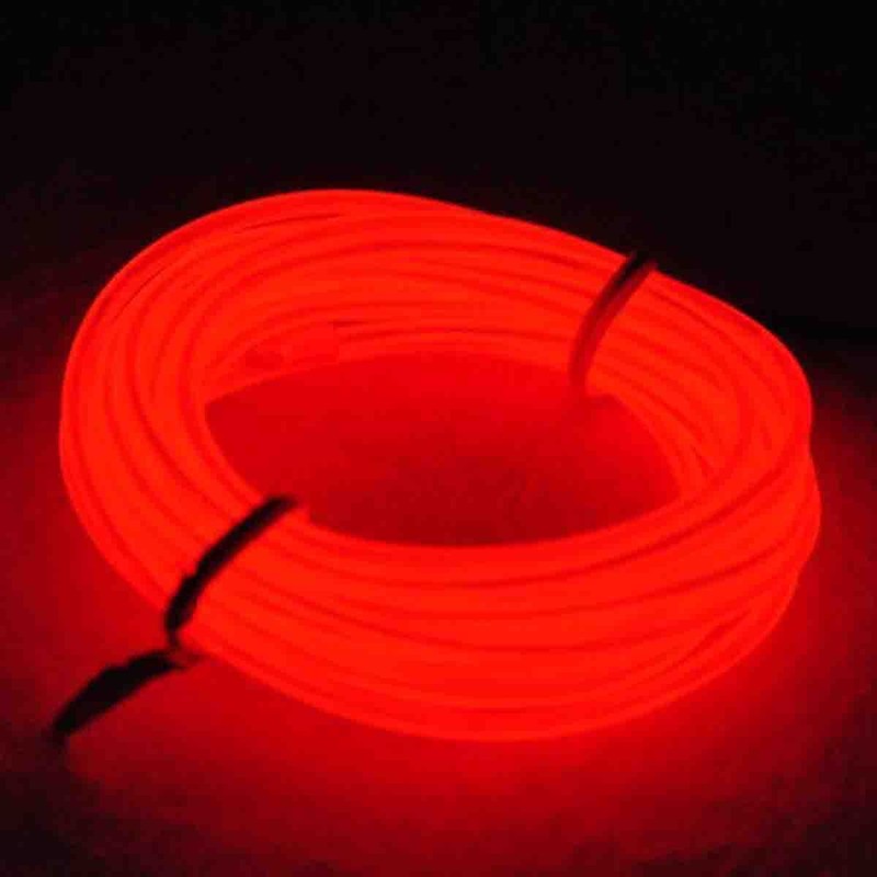 Neon LED Light Glow EL Wire String Strip Rope Tube