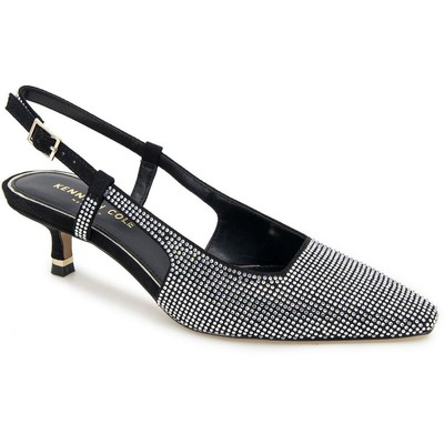 Kenneth Cole, Нью-Йорк, женские туфли Martha Crystals на черных каблуках-босоножках BHFO 1966