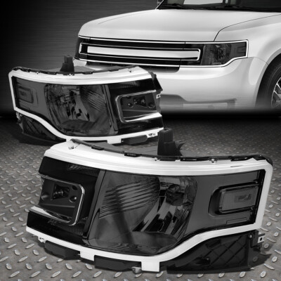 [СВЕТОДИОДНЫЙ БОКОВОЙ ГАБАРИТНЫЙ ФОНАРЬ] ДЛЯ 13-19 ФАР FORD FLEX С ДЫМЧАТЫМИ ЛИНЗАМИ И ПРОЗРАЧНЫМИ УГЛОВЫМИ ФАРАМИ