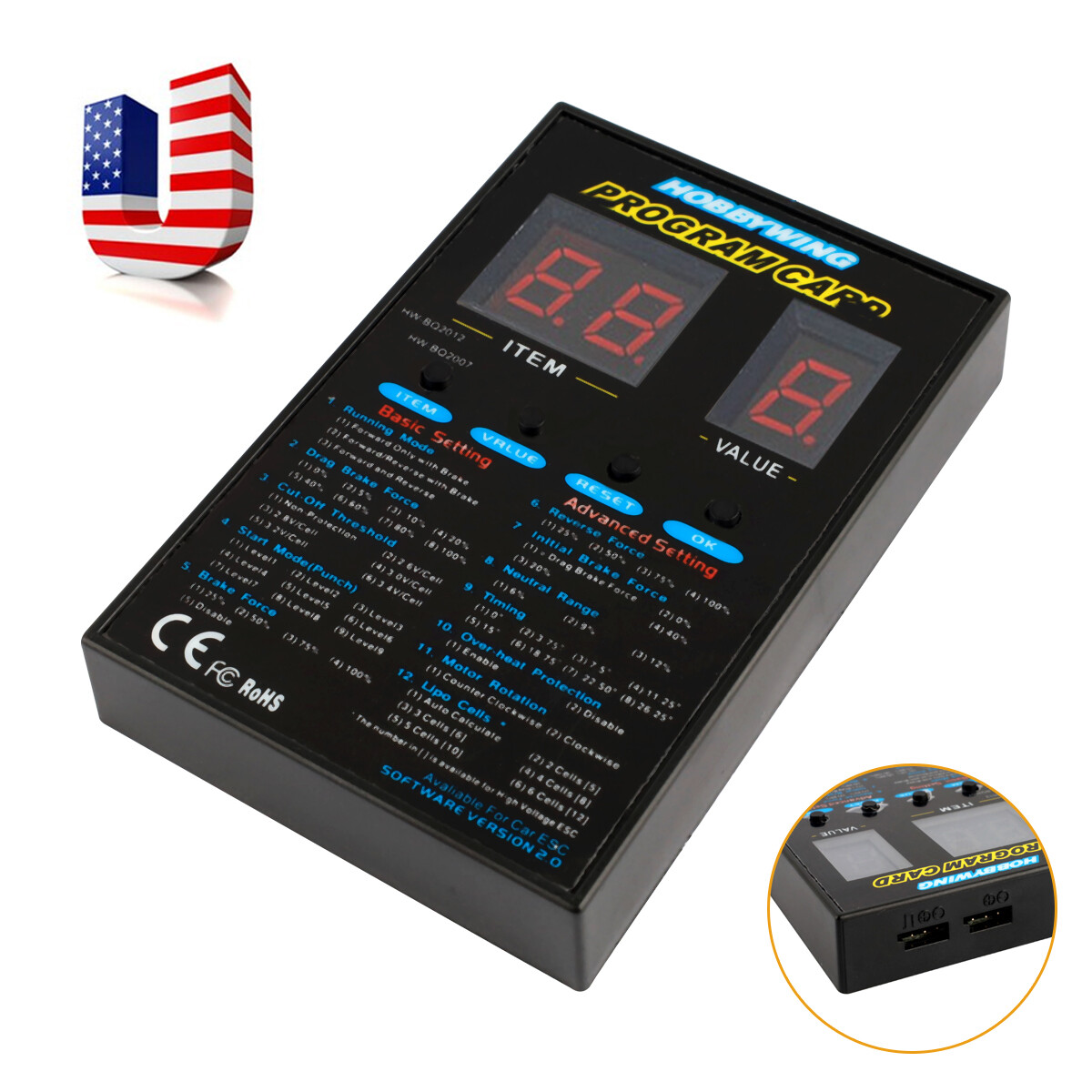 D For Hobbywing Ezrun Quicrun Rtr Cars Boats Brushless Esc