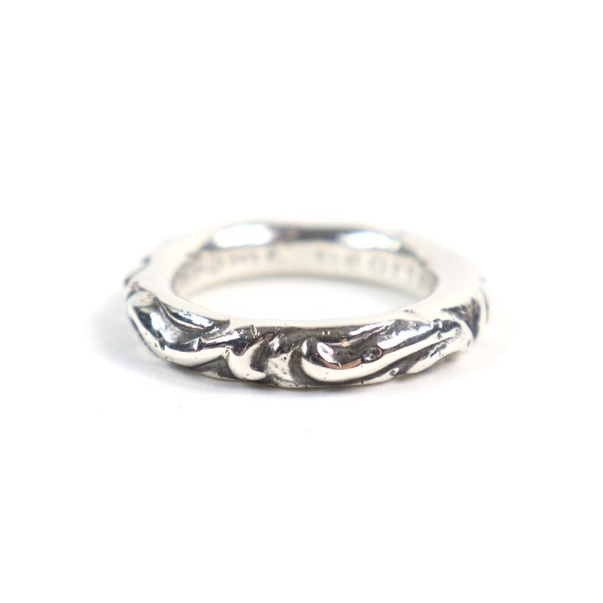 CHROME HEARTS Scrl Band Scroll Band Ring 925 Silver JP Size 15 Weight 9.4g Men's