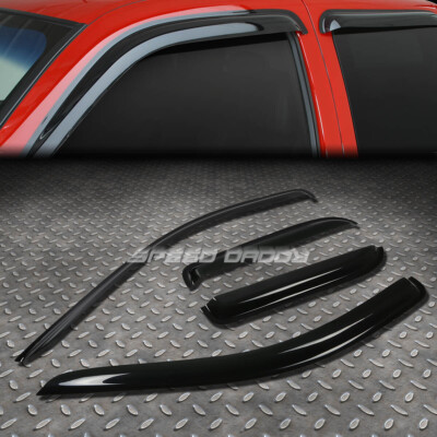 ДЛЯ 02-09 DODGE RAM QUAD SMOKE TINT ОКОННЫЙ КОЗЫРЬ Тень/СОЛНЦЕ ВЕТРА/ДОЖДЯ ДЕФЛЕКТОР