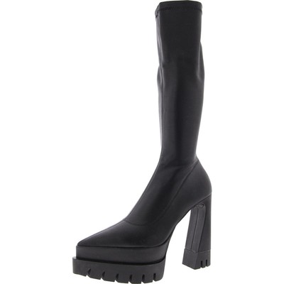 Женские сапоги Mara Steve Madden до колена на платформе черного цвета 9 Medium (B,M) BHFO 2779