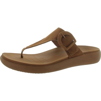 Vionic Womens Activate RX Suede Buckle T-Strap Sandals Shoes BHFO 3906