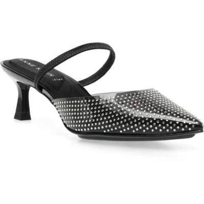 

Anne Klein Sport Womens Iella Туфли на каблуке с острым носком с ремешком на пятке BHFO 0714, Черный, Iella