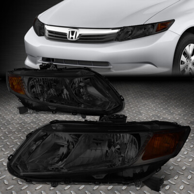 ДЛЯ 12-15 HONDA CIVIC ДЫМЧАТЫЙ КОРПУС ЯНТАРНОЙ УГЛОВОЙ ФАРЫ СМЕННАЯ ФАРА