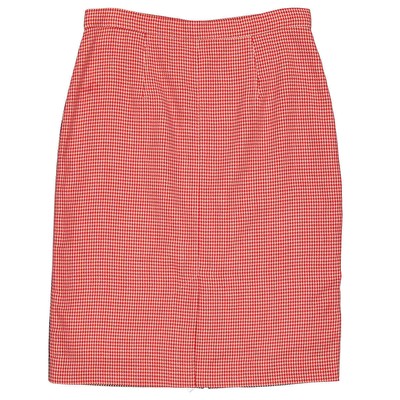 Pre-owned Burberry Houndstooth Two-tone Wool Skirt