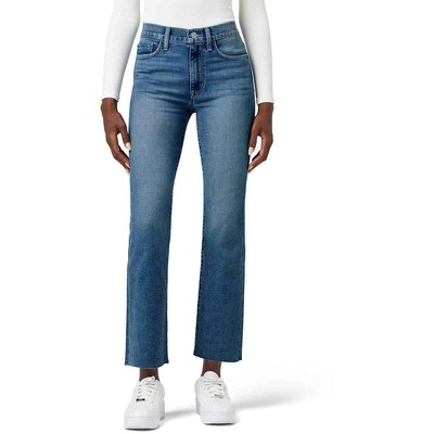 Укороченные джинсы Hudson Womens Blair Blue с высокой посадкой из джинсовой ткани Bootcut 28 BHFO 4374