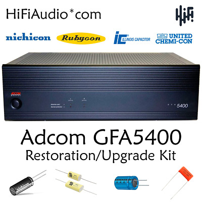 Adcom GFA-5400 restoration recap service kit fix repair filter capacitor rebuild