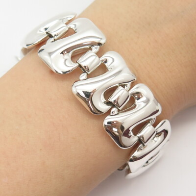 アクセサリー SILVER 925 BRACELET Silver 925 Rhodium Plated Long 5.5mm Paperclip Adjustable