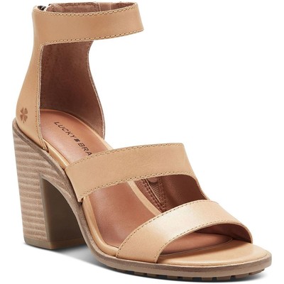 

Lucky Brand Womens Valka Кожаные эластичные туфли на молнии с ремешком на щиколотке BHFO 5505, Valka