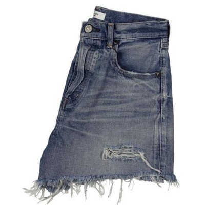 

Женские джинсовые шорты с высокой посадкой Moussy Vintage BHFO 4990, Синий, 540FAC11