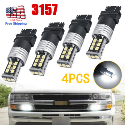 3157 LED Bulbs - Super Bright 6000K White For Chevy Silverado DRL/Taillights & Honda Odyssey