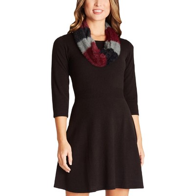

BCX Womens Black Sweater Stretch Mini Fit - Flare Dress Juniors  BHFO 8502, Черный