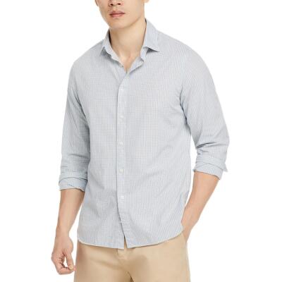 Мужская рубашка в клетку Glen с длинным рукавом и эластичной отделкой на пуговицах BHFO 1002