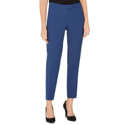 Anne Klein Womens Blue Pinstripe Suit Separate Trousers Dress Pants 4 BHFO 9326