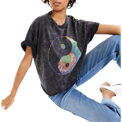 Женская футболка Junk Food с выцветшим круглым вырезом и короткими рукавами с рисунком BHFO 8448
