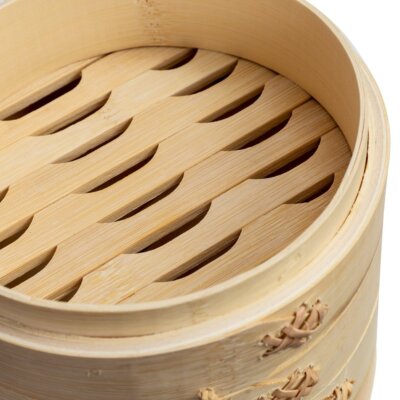 Joyce Chen 6" 2-Tier Bamboo Steamer Baskets
