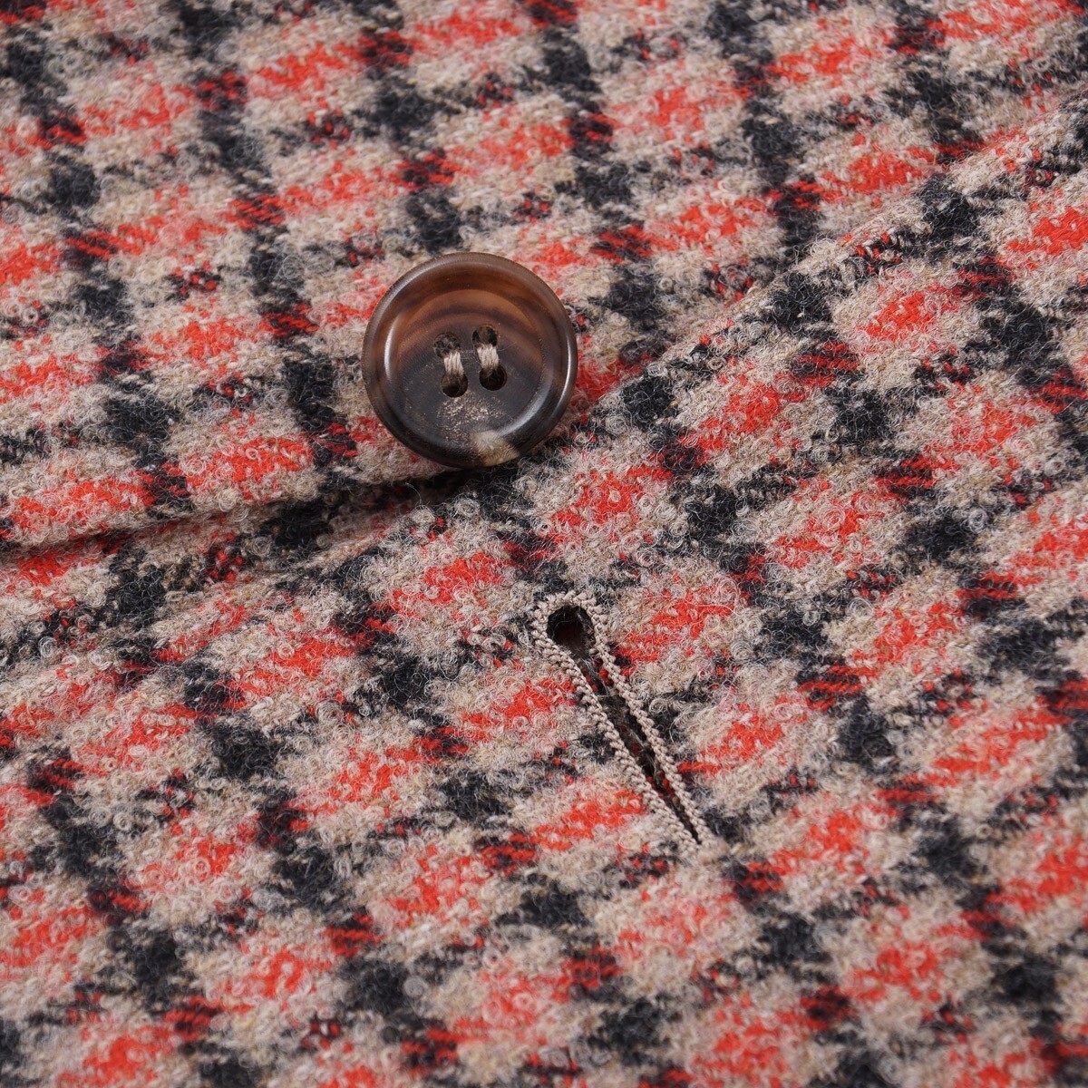 Pre-owned Canali 'kei' Slim-fit Soft Woven Flannel Wool Sport Coat 42r (eu 52) In Pink