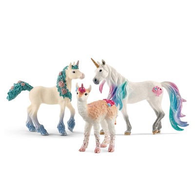 bayala Unicorn Figurines Set with 3 Fairy & Unicorn Toys Including a Magical ...