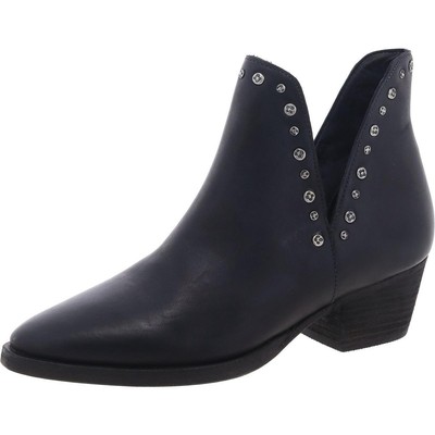 Free People Womens Navy Faux Leather Booties Shoes 36.5 Medium (B,M) BHFO 0880