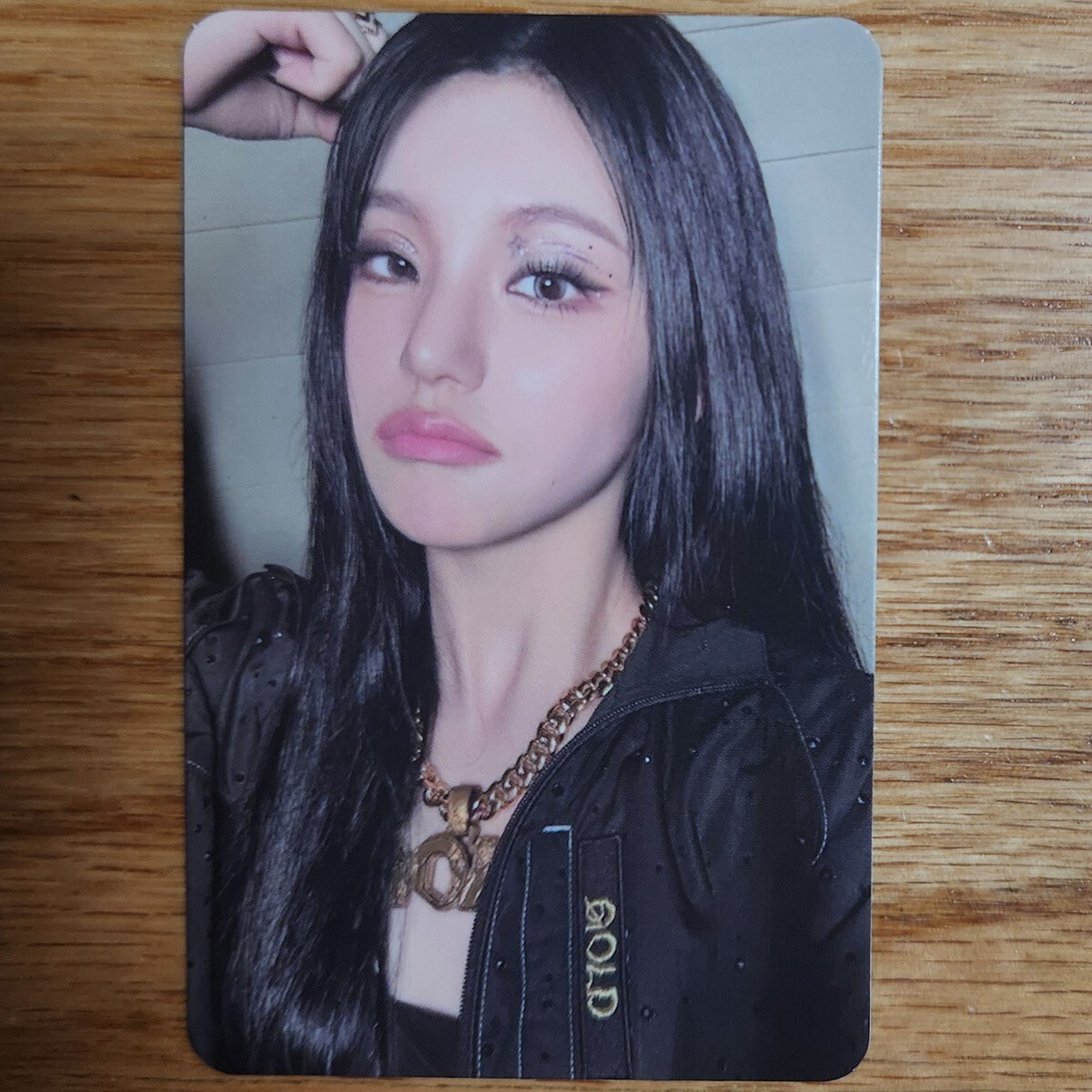 ITZY イェジ YEJI トレカ キーリング ポップアップ GOLD ITZY - [GOLD] POP-UP STORE OFFICIAL MD YEJI KEYRING