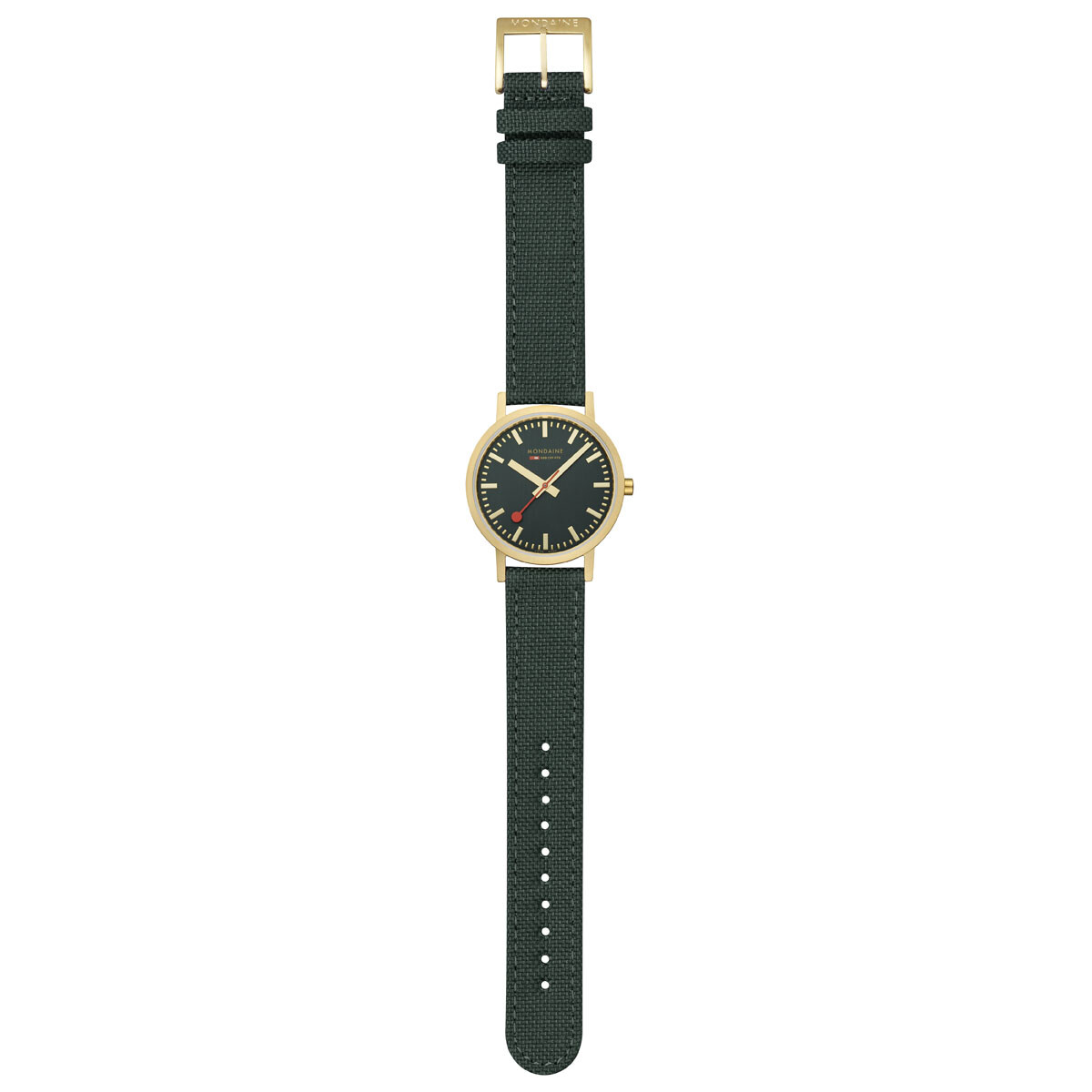 Pre-owned Mondaine Women's Watch Classic Wrist Watch 1 13/32in A660.30314.60sbs Textile