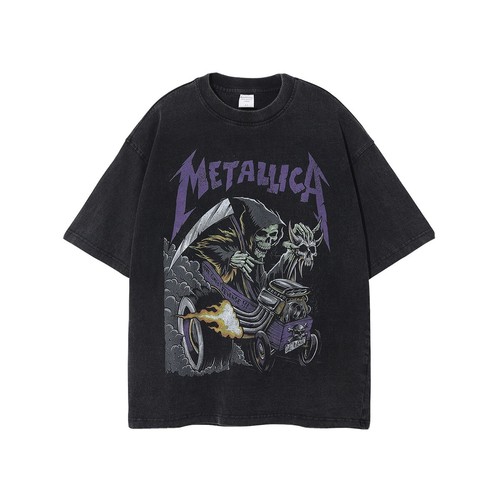 【BALENCIAGA】HEAVY L ヘビーメタル Tシャツ クルーネック Balenciaga Men's Heavy Metal Long Sleeve T Shirt Oversized