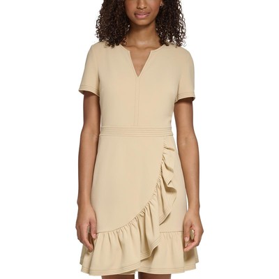 Короткое мини-платье Karl Lagerfeld Paris Womens Tan Party 14 BHFO 9450