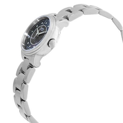 Pre-owned Mido Baroncelli Iii Automatic Black Mop Ladies Watch M010.007.11.121.00
