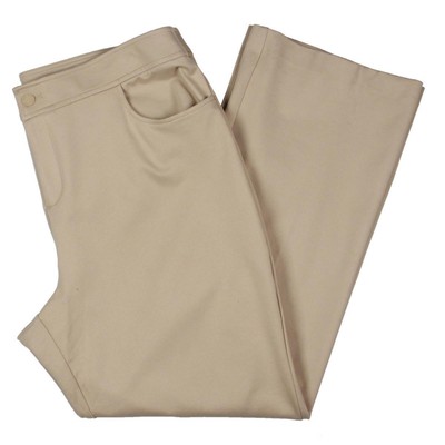 Женские коричневые брюки Anne Klein с высокой посадкой и прямыми штанинами Plus 24W BHFO 5276