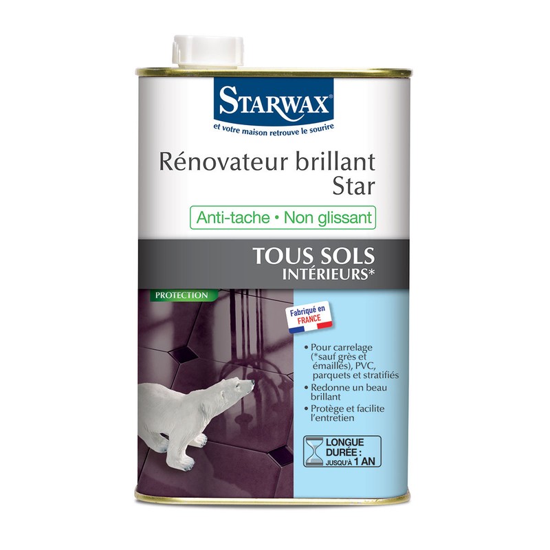 Starwax RéNovateur Brillant Star Pour Sols IntéRieurs 1 Litre - 292