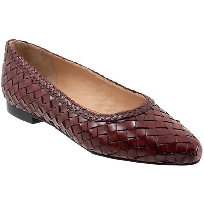 Женские мокасины Trotters Emmie из красной кожи, размер 10, средний (B,M), BHFO 7558