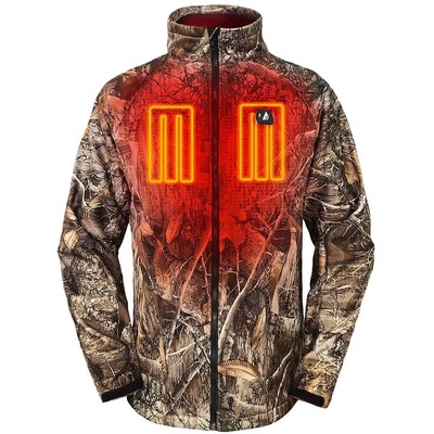 Pre-owned Actionheat 5v Men's Battery Heated Hunting Jacket In Realtree Edge