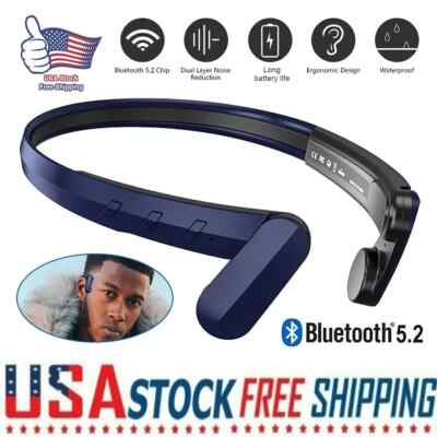 Bone Conduction Headphones Wireless Bluetooth 5.2 Outdoor Sport Open-Ear Headset