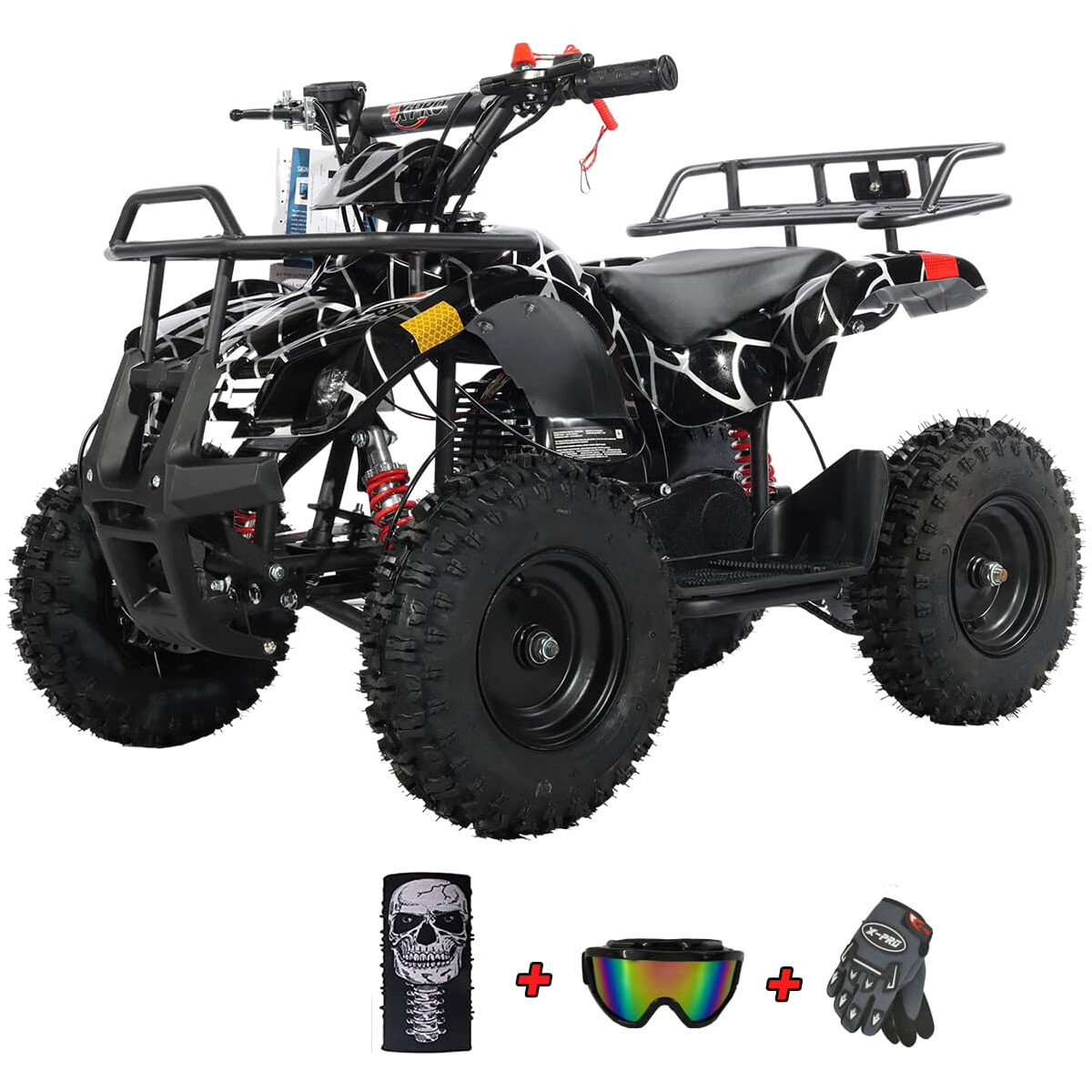 X-PRO Eagle 40cc Kids ATV 4 Stroke Mini Quad EPA Standard Pull Start Disc Brakes