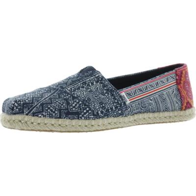 

Женские мокасины без шнурков Toms Alpargata Rope Lifestyle BHFO 1761, Indigo floral hmong print, Alpargata Rope