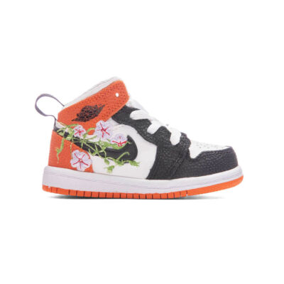 Кроссовки для малышей Jordan 1 Mid SE Basketball Blossom Wht/Blk-Starfish (DQ8391 100)