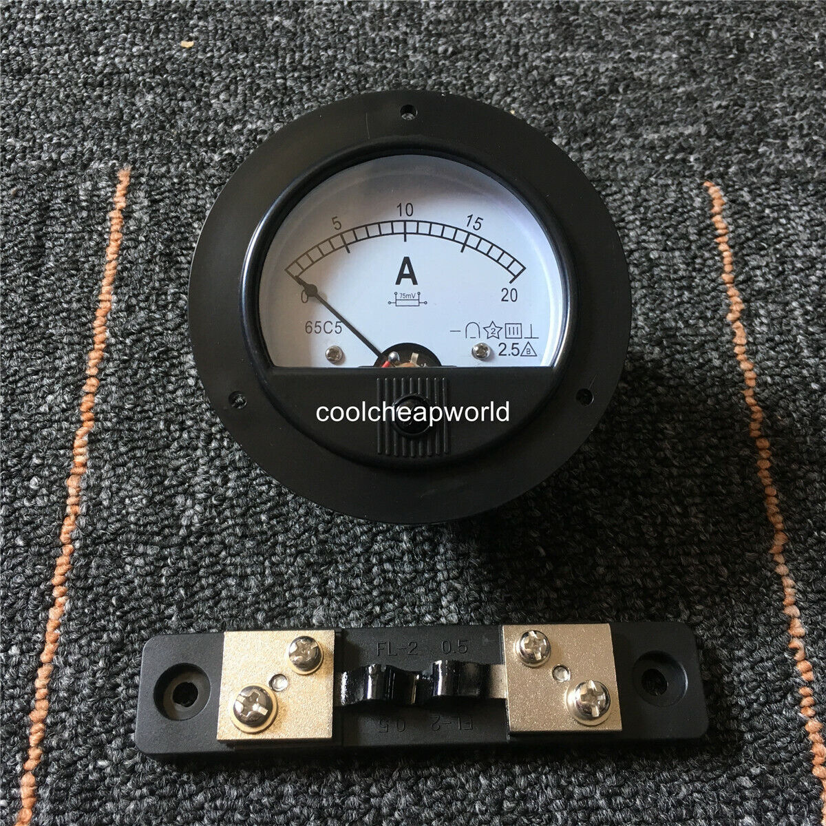 Brand New DC 200A 65C5 Free Shipping Analog AMP Panel Meter