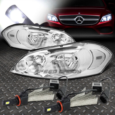 ХРОМИРОВАННЫЙ КОРПУС + УГЛОВАЯ ФАРА + СИСТЕМА БЕЛЫХ СВЕТОДИОДОВ 6000K ДЛЯ 06-16 MONTE CARLO